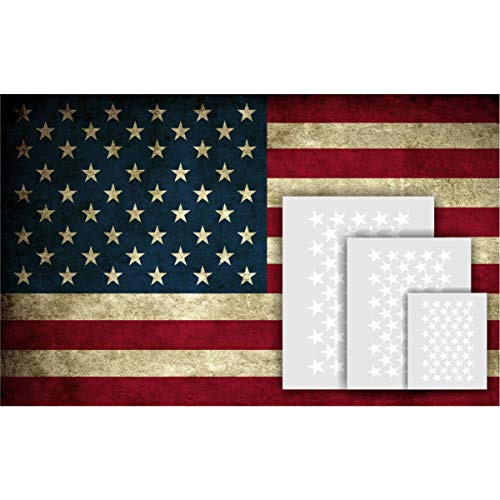 Plantilla De Pintura De Pared De Bandera De Estados Uni...