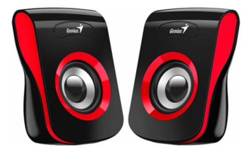 Parlantes Genius Sp-q180 Usb Rojo