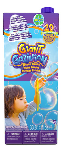 Gazillion Bubbles Giant Bubbles Caja De 1l: Burbujas Gigante