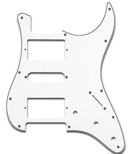 Escudo Guitarra Stratocaster Hsh Branco 