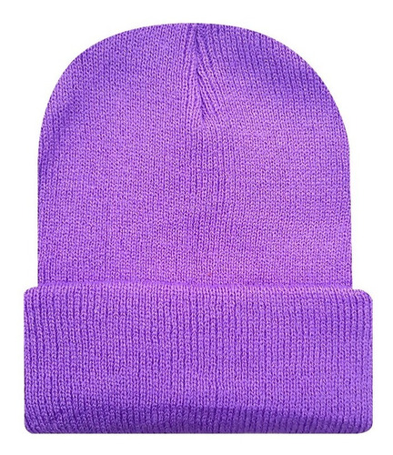 Gorro Beanie De Lana - Adulto - Doblez Colores