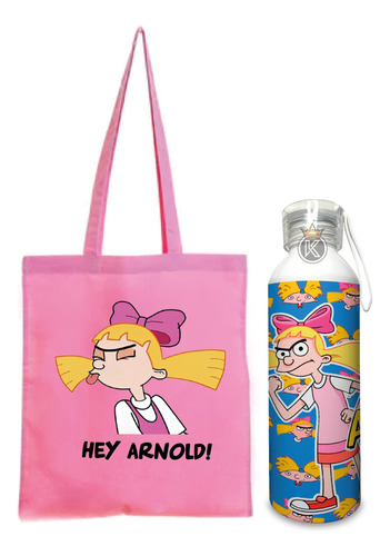 Tote Bag Helga R + Botella En Aluminio 750ml - Estampaking