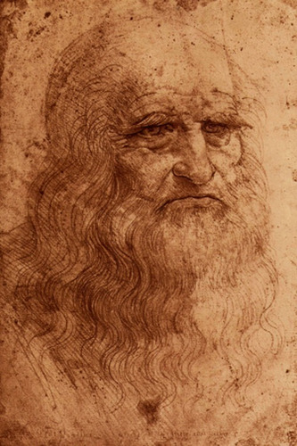 Leonardo Da Vinci - Autoretrato - Lámina 45x30 Cm.