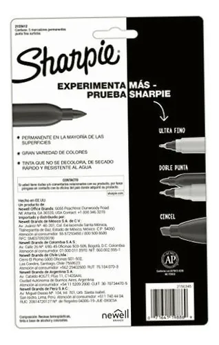 Marcador Permanente Sharpie 2155612 Colores Misticos C/5pzs