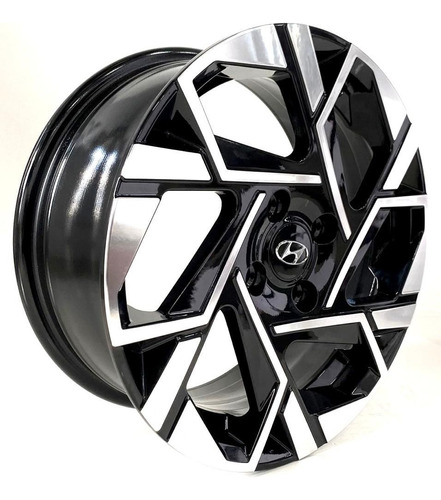 Rodas Hb20 2023 Aro 15 4x100 (jogo) +bicos Cor Preto Diamantado