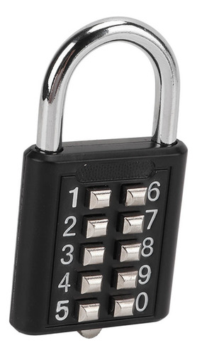 Senha Padlock Security Combinação De Botão De Pressão De 10