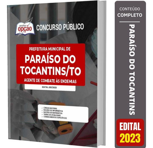 Apostila Paraíso Do Tocantins Agente De Combate Às Endemias