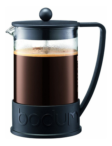 Cafetera Bodum Brazil 12 Pocillos Negra Irrompible Orig Pp