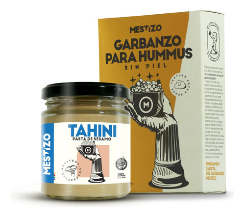 Kit Hummus Premium - Tahini + Garbanzo Pelado