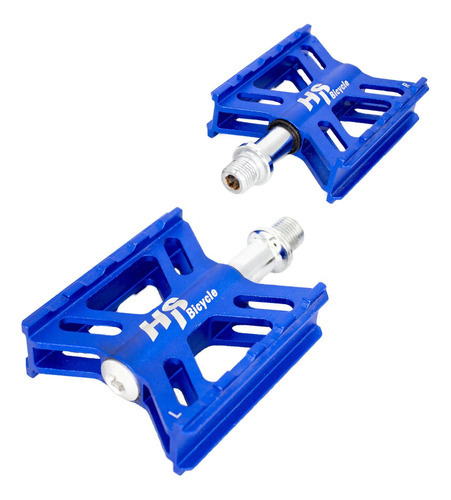 Pedales Para Bicicleta Bmx 1/2 Aluminio Azul Alnc-256 Hs