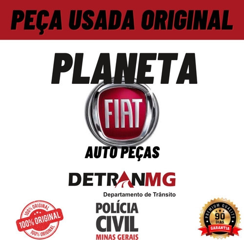 Roda Avulsa Aro 14 Fiat Palio Siena Liga Leve Com Detalhe Cinza-escuro (Usado)