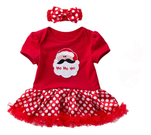 Disfraz Navidad Vestido Tutu Para  Bebe 