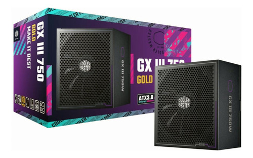Cooler Master Gx Iii Gold 750w Atx3.0 Fuente De