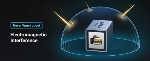 2 Extensores Ethernet Ugreen 10gbps Acoplador Ethernet 15117