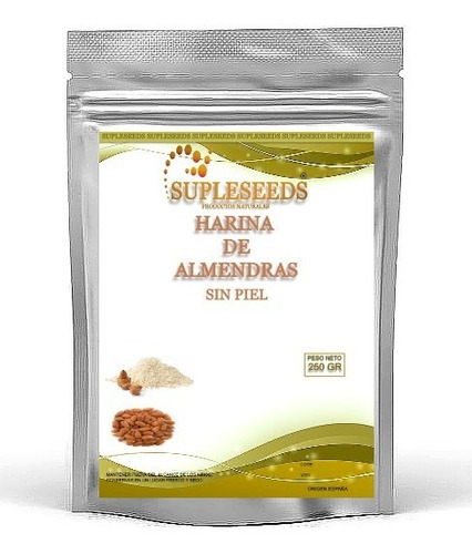 Harina De Almendras Sin Piel Pura X 250 Gr