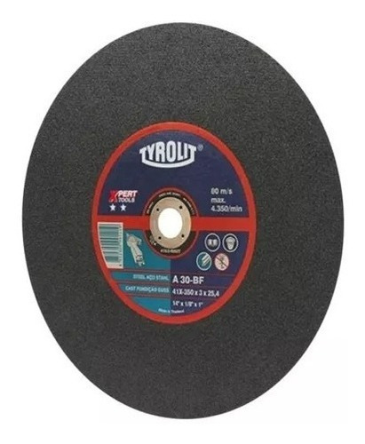 Disco Corte Tyrolit Xpert De 400 X 3 Mm X 1unidad Color Negro