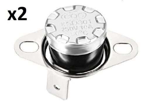 Imagen 1 de 6 de Termostato Termico 90 C N.o Ksd301 Temperatura Pack De X2