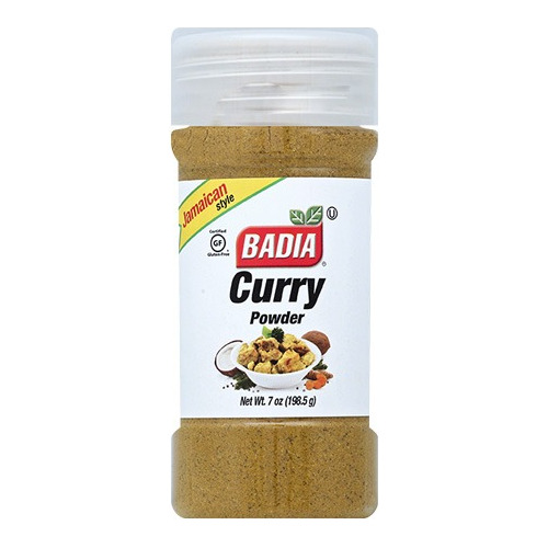 Curry En Polvo 198g Sin Gluten Vegano Kosher Badia