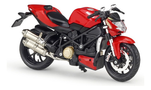 Ducati Streetfighter S Miniatura Metal Moto Con Base 1/18