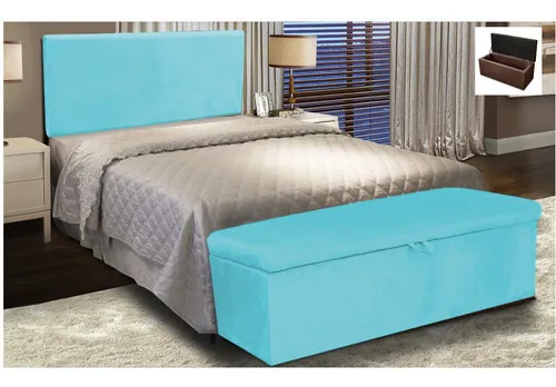 Kit de zapatero rectangular y panel limpio de 160 cm, gamuza, color turquesa