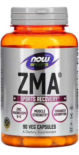 Zma Zinc Magnesio 800 mg Now Foods 90 cápsulas Sabor sin sabor
