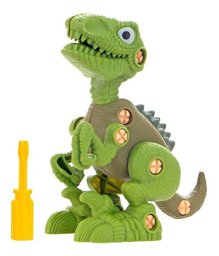 Dinossauro Dino Robô Articulado Monta/desmonta C/ Ferramenta