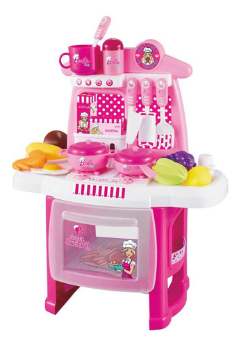 Set De Juguete Cocina Niña Infantil Barbie