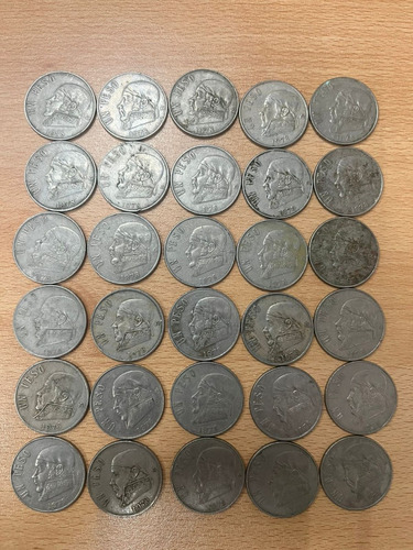 Lote De 30 Monedas De $1 Peso Del Año 1978