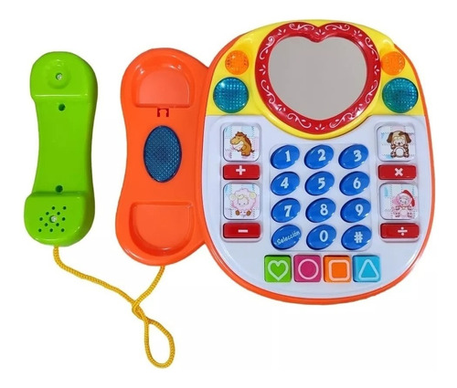 Juguete Telefono Didactico Infantil Niños Niñas Sonidos Luce