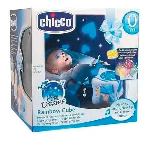 Chicco Proyector Rainbow Cube Celeste 24301 E.full