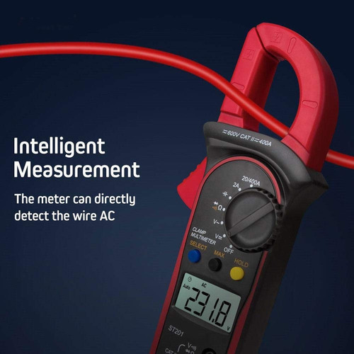 Pinza Amperimétrica Digital St201 400a