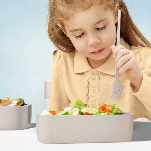 Bento Box Lunch Box Para Adultos Niños Contenedores De Compa