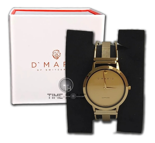 Reloj D' Mario Ze3080 Caballero Meridian Pulso Oro 