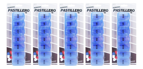 Pastillero Semanal Grande Lisfar X 5 Unidades - Soul Energy