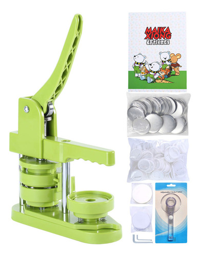 Maquina Para Hacer Pines + Kit De 100 Piezas / 5.8cm