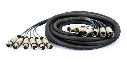 Multicabos Com Conectores Xlr 6 Vias - Cirilo Cabos 2 Mt