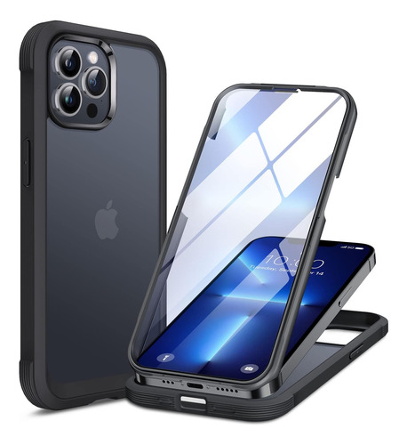 Capa Miracase Para iPhone 13 Pro Max, Preta Fosca E Proteção