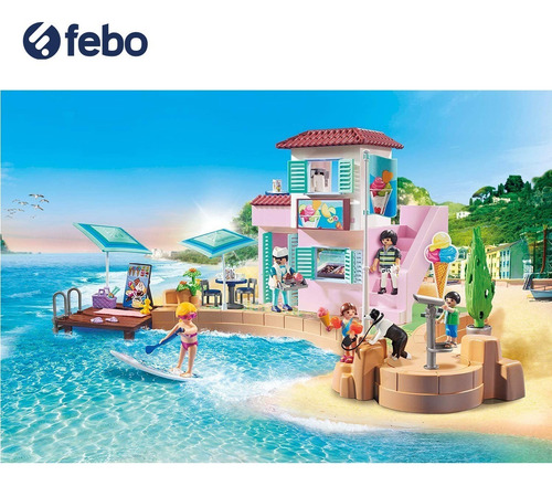 Playmobil Family Fun Heladería En El Puerto +4 70279 Febo
