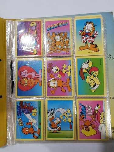 Imagen 4 de 8 de Antiguo Álbum Figuritas Garfield + 115 Figuritas Mag 58598
