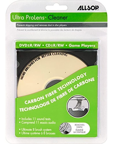 Limpiador Allsop Ultra Prolens Para Dvd, Unidades De Cd Y Re