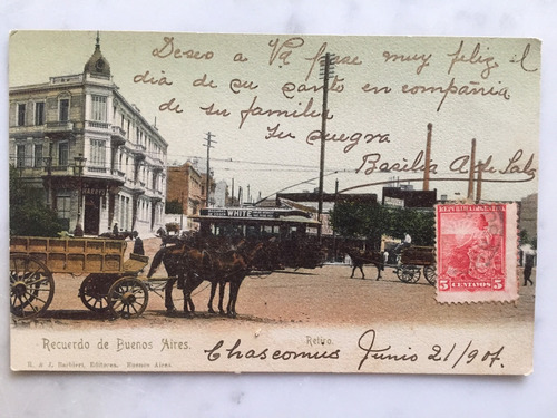 Postal Retiro Buenos Aires   Año 1907