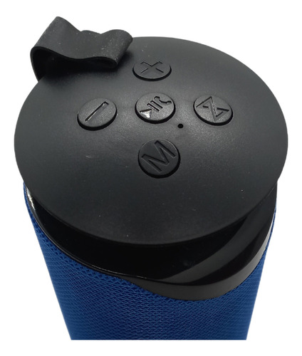 Parlante Bluetooth Recargable Luz Rgb/usb/tf/fm Azul