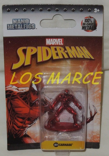 Spiderman Carnage Figura De Metal Nano 4cm Jada Original !!!