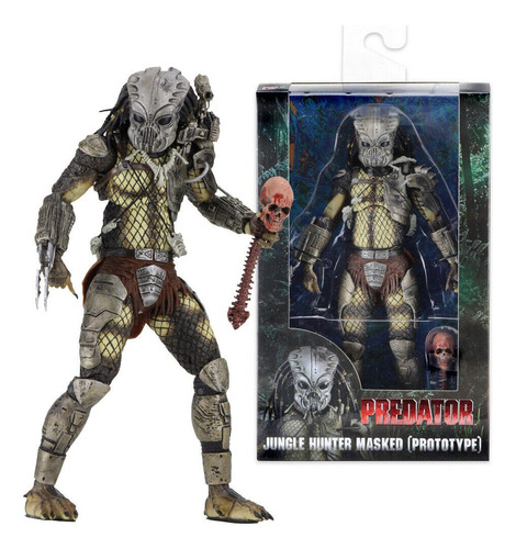 Neca Predator Jungle Hunter Masked Acción Figura Modelo 18cm