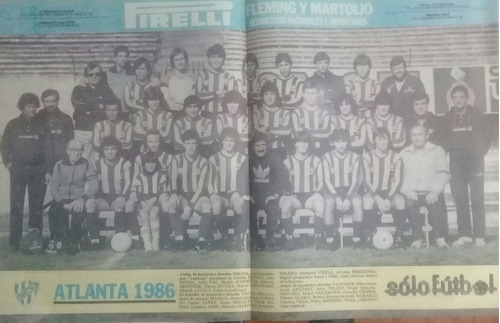 Poster Solo Futbol Atlanta 1986