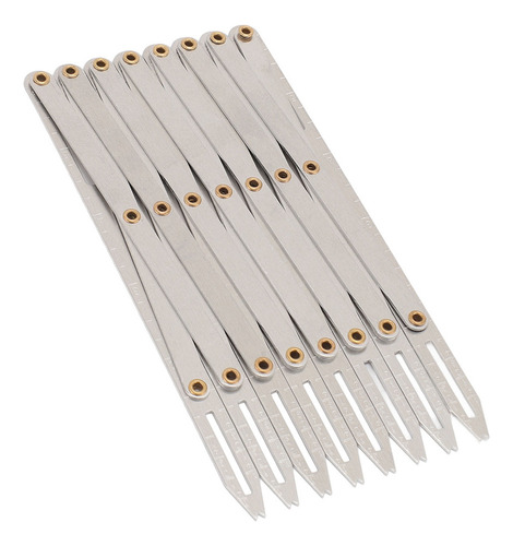 . Calibrador De Costura Expansible, Aluminio, 8 Cabezales,