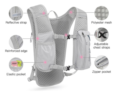 Bolsa Deportiva Ultraligera De 5 Litros For Correr Y Andar