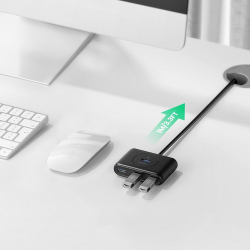 Hub USB Ugreen 4 em 1 para Ugreen 4x USB 3.0 Transfer 5 Gbps Led