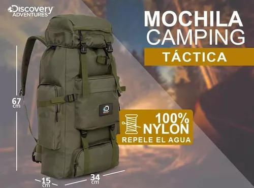 Mochila: acampada, montañismo, senderismo, pesca, senderos, viajes