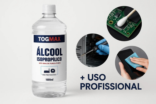 Álcool Isopropílico 99,8% 1 L Placa Eletrônico Premium